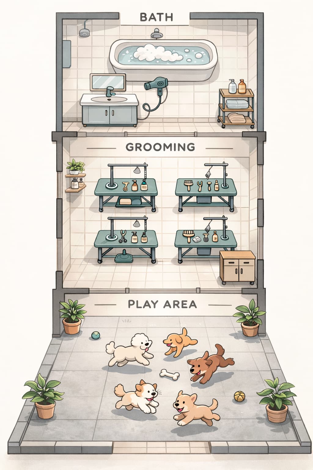 SHANERY grooming space